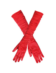 E-Carnavalskleding.nl Rode handschoenen elleboog Hollywood