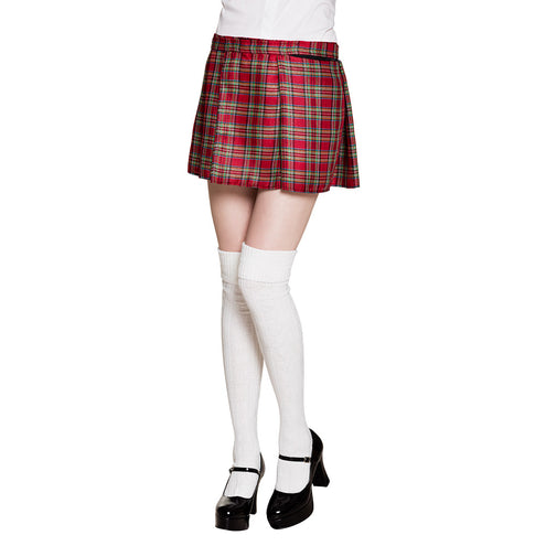 E-Carnavalskleding.nl Rok Mrs Tartan schoolmeisje