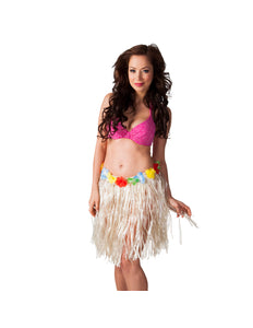 E-Carnavalskleding.nl Rokje Hawaii kort naturel