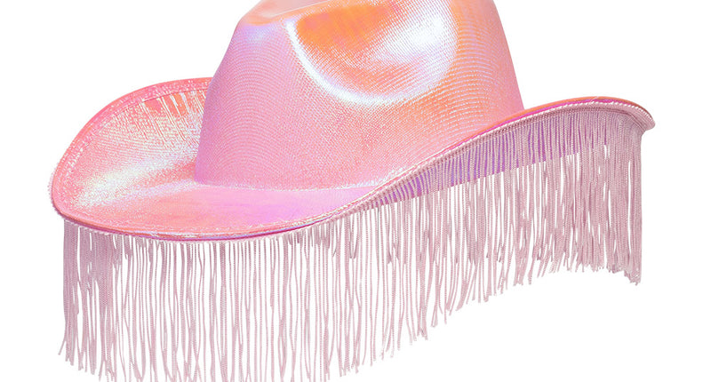 E-Carnavalskleding.nl Roze cowboyhoed franjes Fabulous