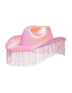 E-Carnavalskleding.nl Roze cowboyhoed franjes Fabulous