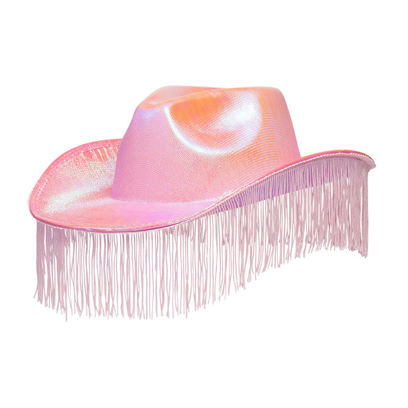 E-Carnavalskleding.nl Roze cowboyhoed franjes Fabulous