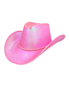 E-Carnavalskleding.nl Roze cowboyhoed Pearl roze