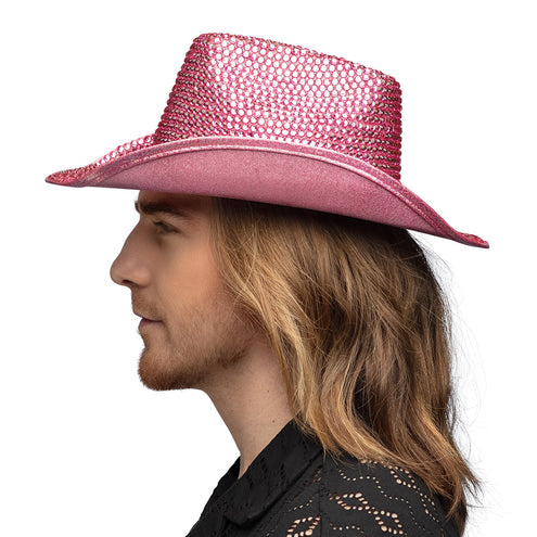 E-Carnavalskleding.nl Roze Cowboyhoed Tomorrow knalroze