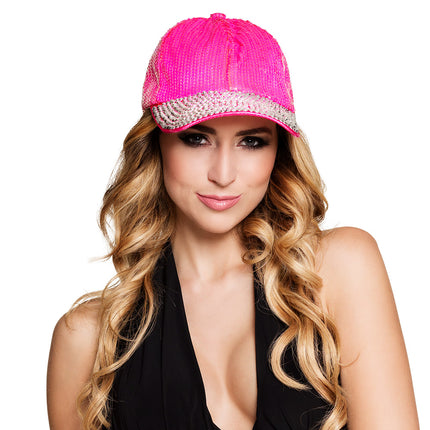 E-Carnavalskleding.nl Roze pet Bling bling