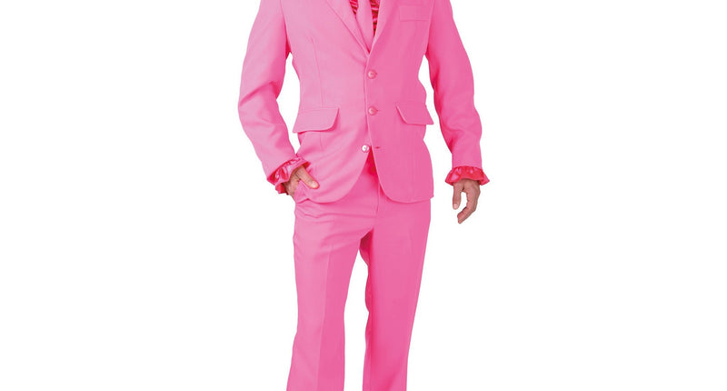 E-Carnavalskleding.nl Roze smoking heren Trevor