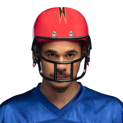 E-Carnavalskleding.nl Rugby helm American football rood