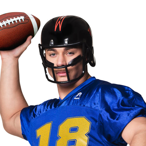 E-Carnavalskleding.nl Rugby helm American football zwart