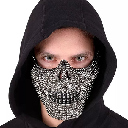 E-Carnavalskleding.nl Schedelmasker strass Mees