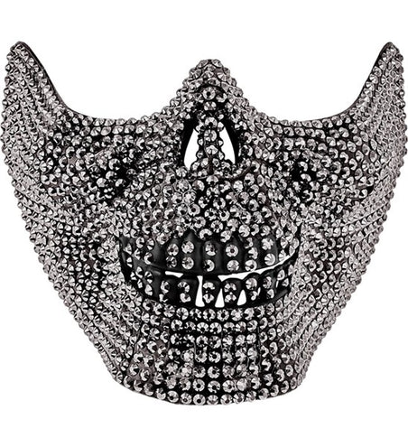 E-Carnavalskleding.nl Schedelmasker strass Mees