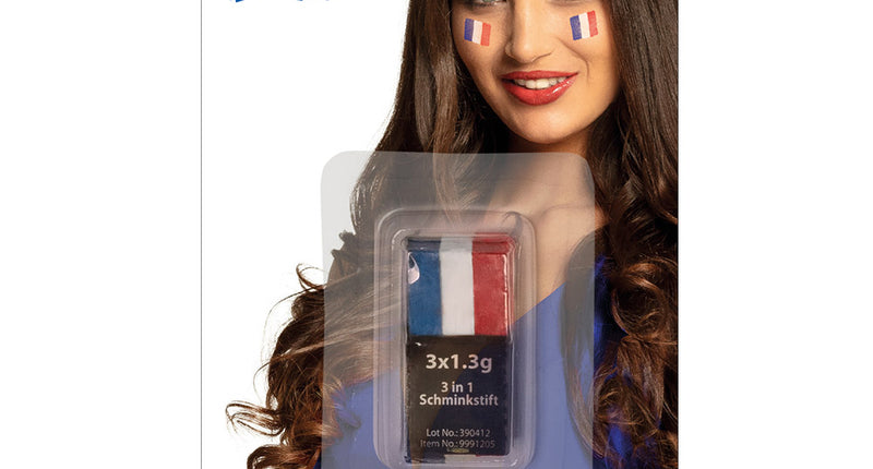 E-Carnavalskleding.nl Schminkstift rood wit blauw Nederland