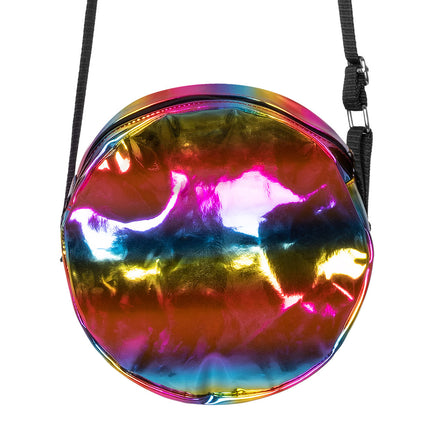 E-Carnavalskleding.nl Schoudertasje Holo regenboog