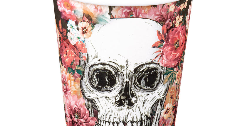 E-Carnavalskleding.nl Set 10 papieren bekertjes Day of the Dead