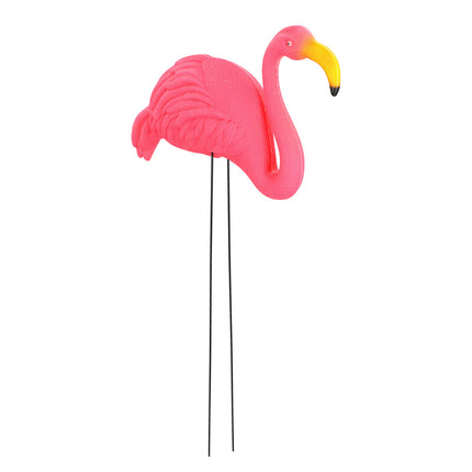 E-Carnavalskleding.nl Set 2 tuindecoraties Flamingo
