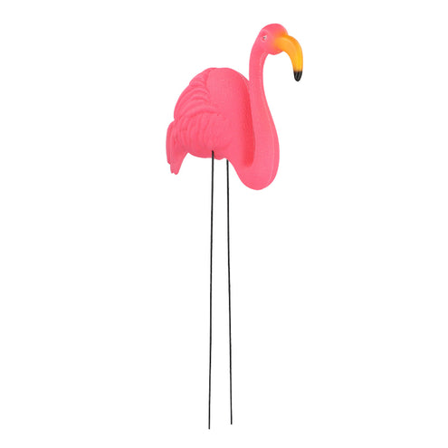 E-Carnavalskleding.nl Set 2 tuindecoraties Flamingo