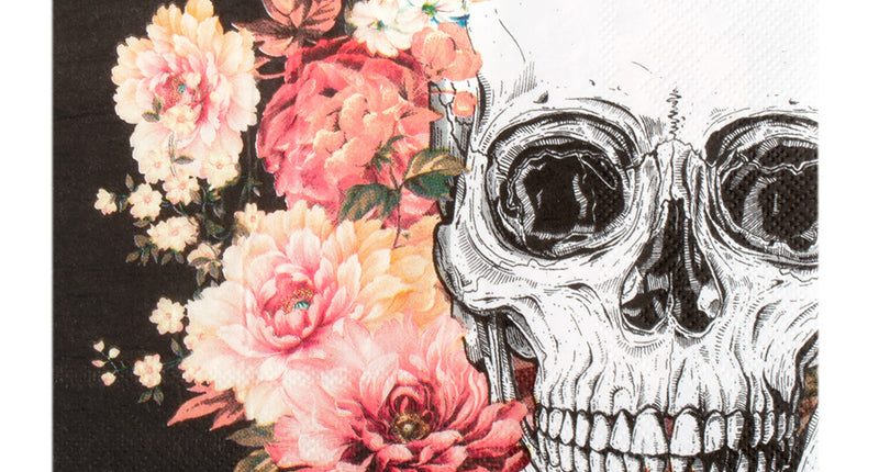 E-Carnavalskleding.nl Set 20 papieren servetten Day of the Dead