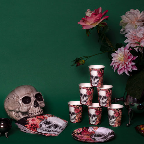 E-Carnavalskleding.nl Set 20 papieren servetten Day of the Dead