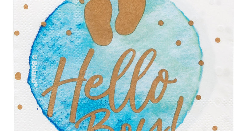 E-Carnavalskleding.nl Set 20 papieren servetten 'Hello boy!'