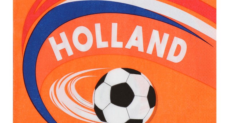 E-Carnavalskleding.nl Set 20 papieren servetten 'Holland'