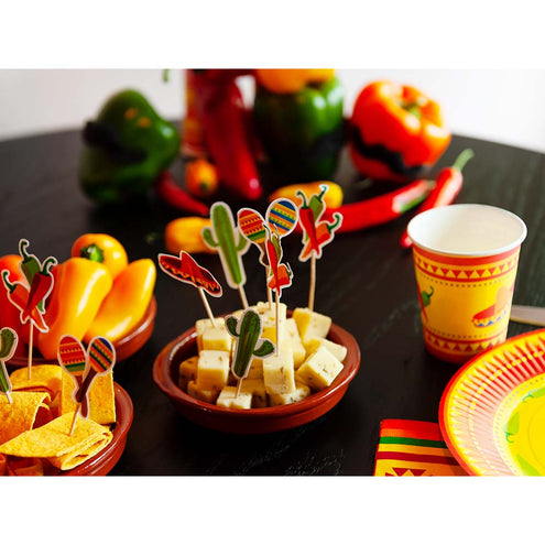 E-Carnavalskleding.nl Set 20 papieren servetten Mexico