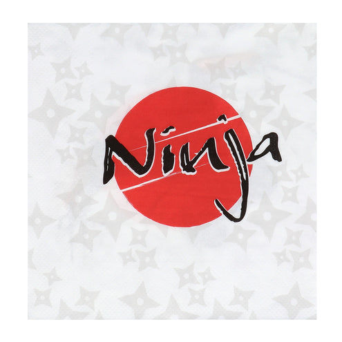 E-Carnavalskleding.nl Set 20 papieren servetten 'Ninja'