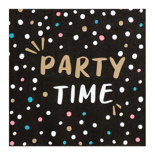 E-Carnavalskleding.nl Set 20 papieren servetten 'Party time'