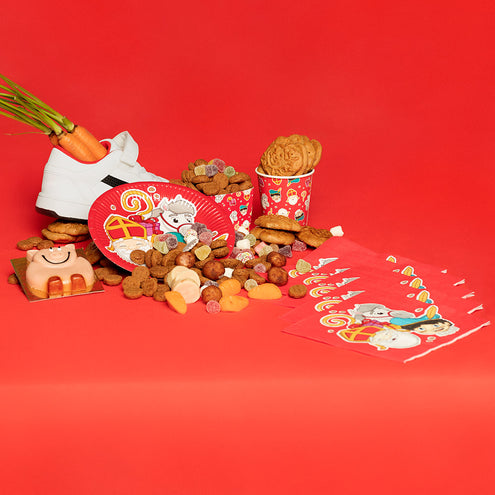 E-Carnavalskleding.nl Set 20 papieren servetten Sinterklaas