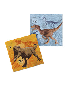 E-Carnavalskleding.nl Set 20 papieren servetten T-rex