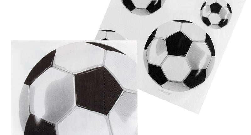 E-Carnavalskleding.nl Set 20 papieren servetten Voetbal