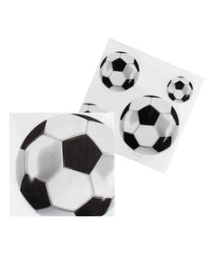 E-Carnavalskleding.nl Set 20 papieren servetten Voetbal
