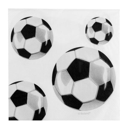 E-Carnavalskleding.nl Set 20 papieren servetten Voetbal