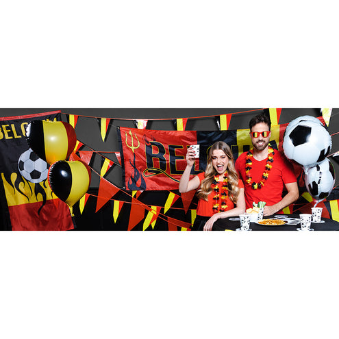 E-Carnavalskleding.nl Set 20 papieren servetten Voetbal