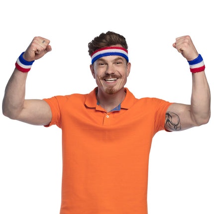 E-Carnavalskleding.nl Set 3 zweetbandjes Nederland