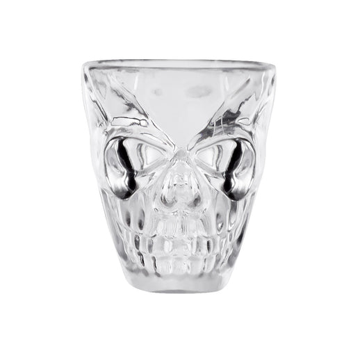 E-Carnavalskleding.nl Set 4 plastic shotglaasjes Schedel