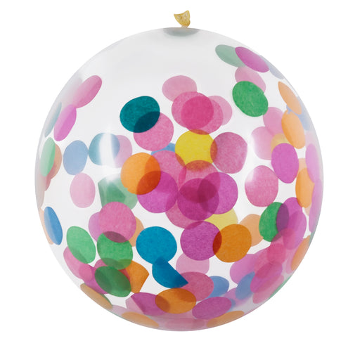 E-Carnavalskleding.nl Set 5 latex confettiballonnen multikleur