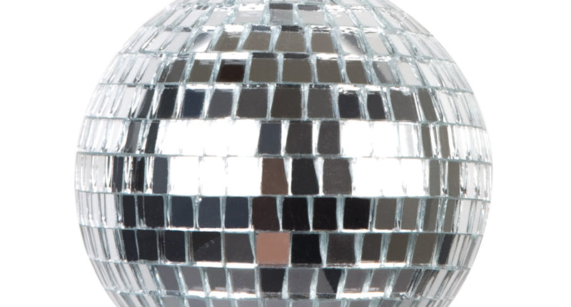E-Carnavalskleding.nl Set 6 discoballen (XS) zilver