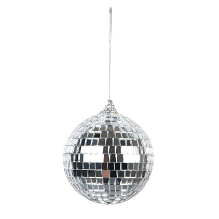 E-Carnavalskleding.nl Set 6 discoballen (XS) zilver