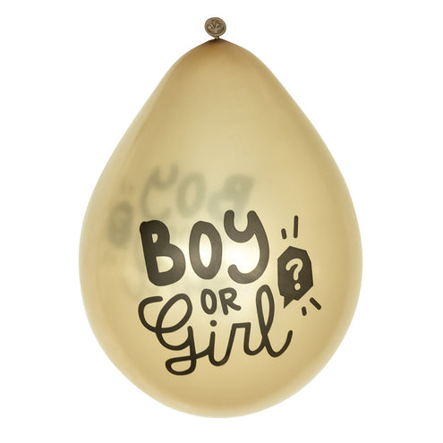 E-Carnavalskleding.nl Set 6 latex ballonnen 'Boy or girl?'