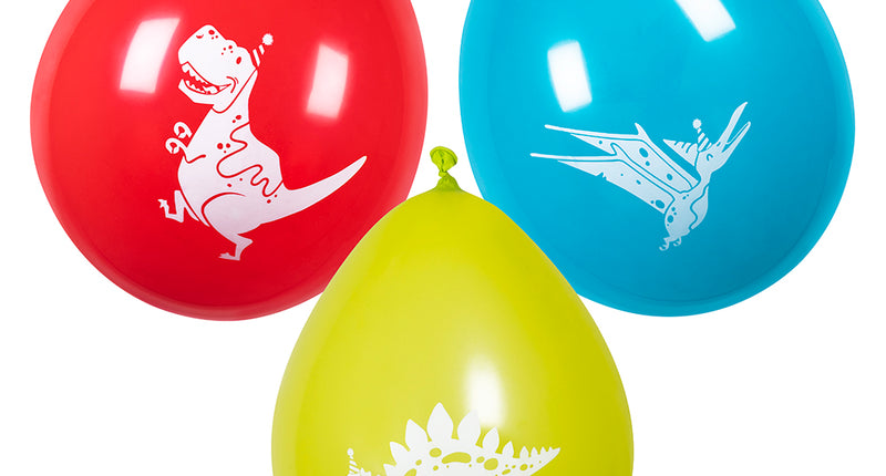 E-Carnavalskleding.nl Set 6 latex ballonnen Dino party