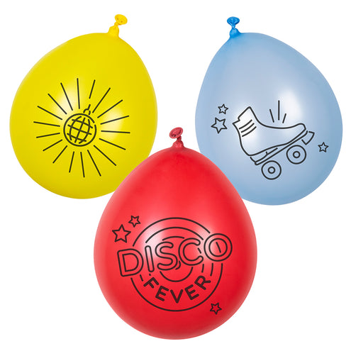 E-Carnavalskleding.nl Set 6 latex ballonnen 'Disco fever'