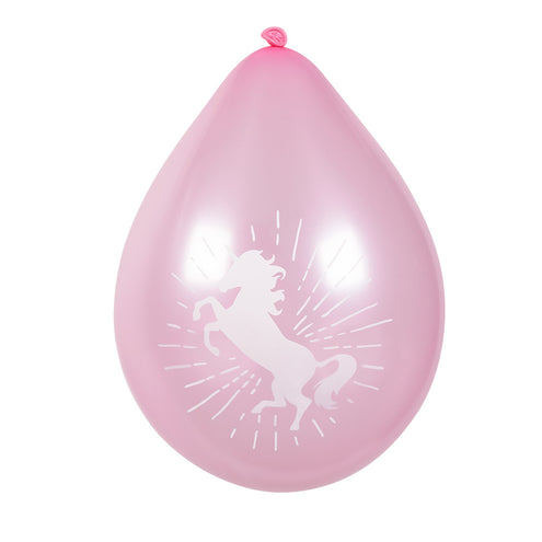 E-Carnavalskleding.nl Set 6 latex ballonnen Eenhoorn