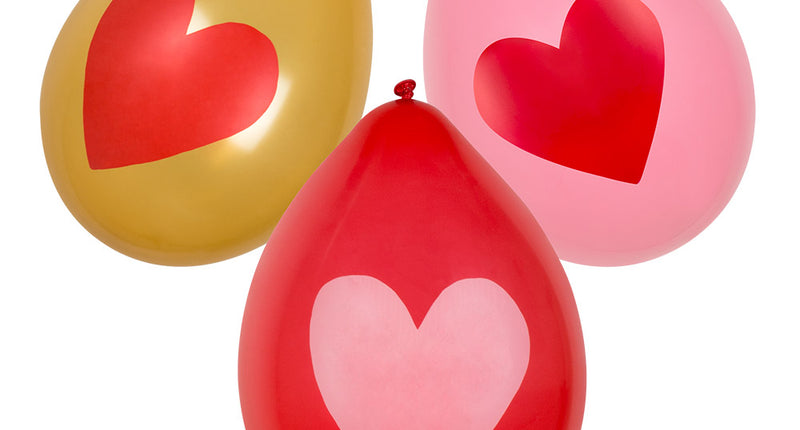 E-Carnavalskleding.nl Set 6 latex ballonnen Liefde