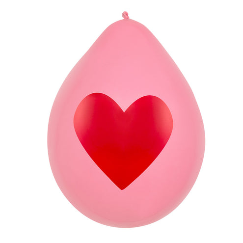 E-Carnavalskleding.nl Set 6 latex ballonnen Liefde