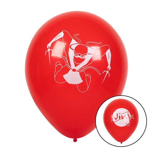 E-Carnavalskleding.nl Set 6 latex ballonnen 'Ninja'