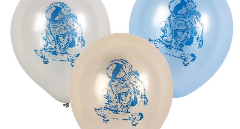 E-Carnavalskleding.nl Set 6 latex ballonnen Space