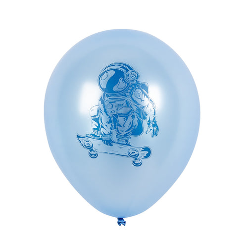E-Carnavalskleding.nl Set 6 latex ballonnen Space