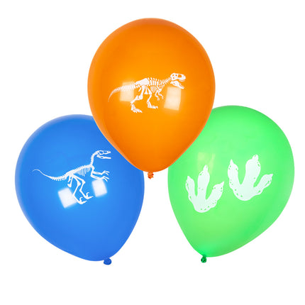 E-Carnavalskleding.nl Set 6 latex ballonnen T-rex