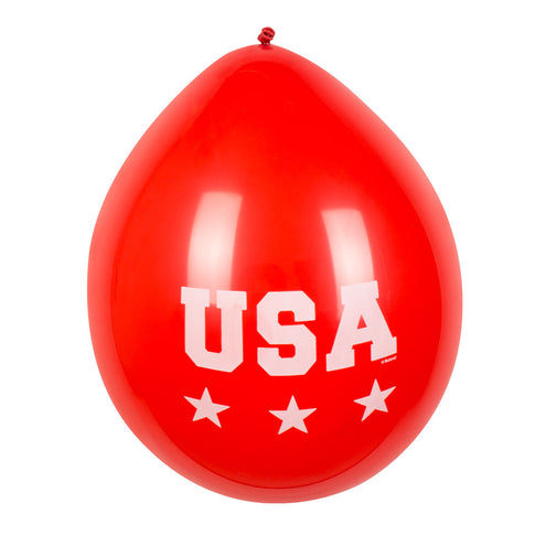 E-Carnavalskleding.nl Set 6 latex ballonnen 'USA'