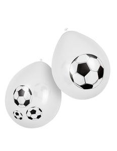E-Carnavalskleding.nl Set 6 latex ballonnen Voetbal