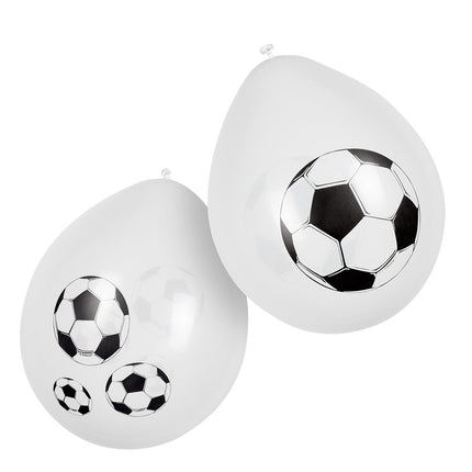 E-Carnavalskleding.nl Set 6 latex ballonnen Voetbal